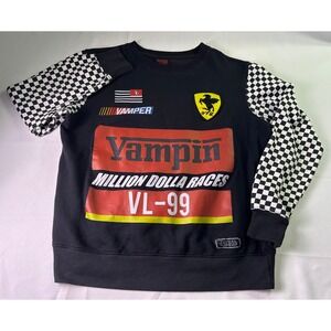 Vampire Life Jim Jones Million Dolla Races Crewneck Sweatshirt Sz M Checkerboard